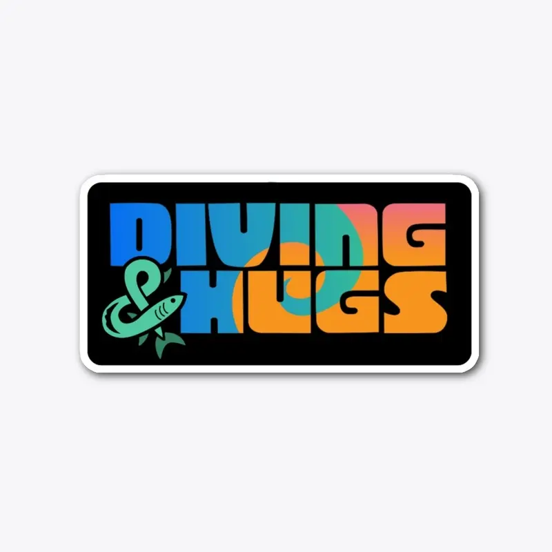 Diving and Hugs Rectangle logo